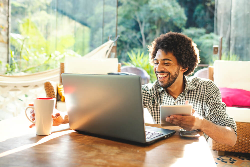 Man on the computer